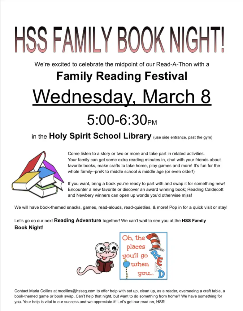 March 8: Read a Thon Event 